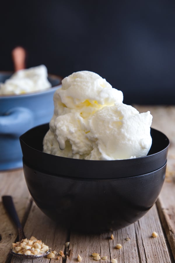Pistachio and lemon gelato